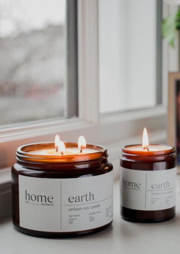 Earth | Eucalyptus & Moss Fragranced Candle For Cheap