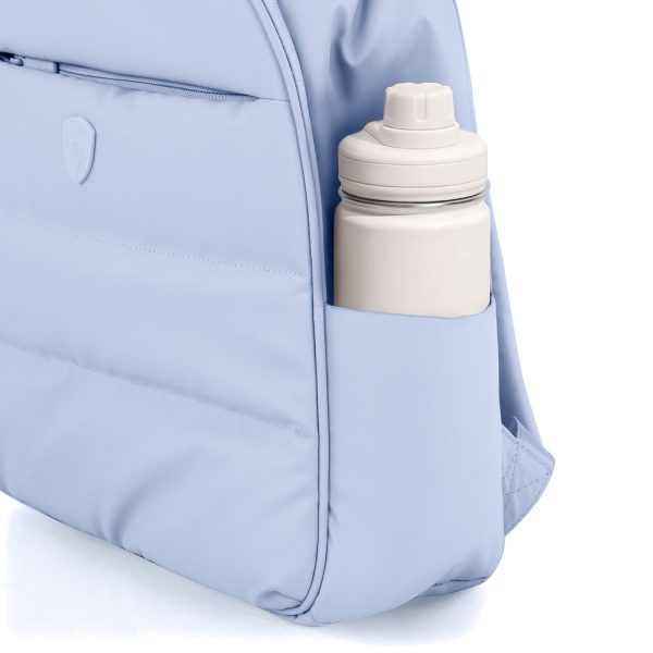 The Puffer Backpack - Light Blue on Sale