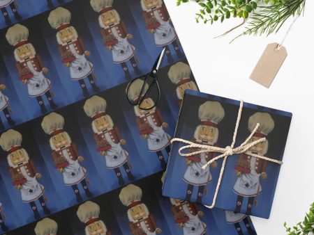 Gingerbread Nutcracker Wrapping Paper Online Hot Sale