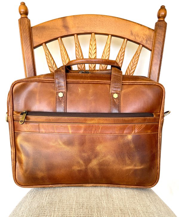 Signature Buffalo Leather Briefcase Online Hot Sale