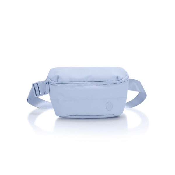 The Puffer Mini Waist Bag - Light Blue Fashion