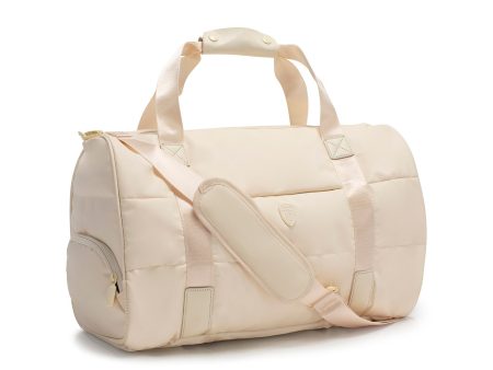 The Puffer Duffel Bag - Ivory For Cheap