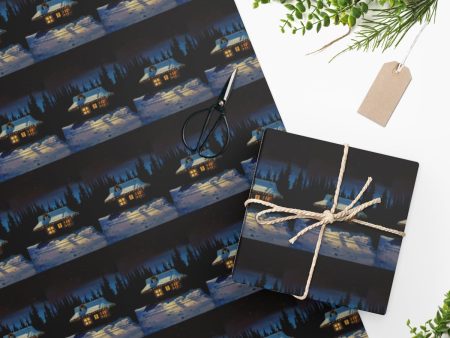 Christmas Cabin Wrapping Paper For Sale