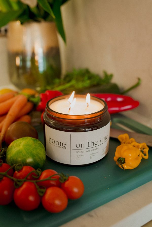 On The Vine | Tomato vine & Basil Fragranced Candle Supply