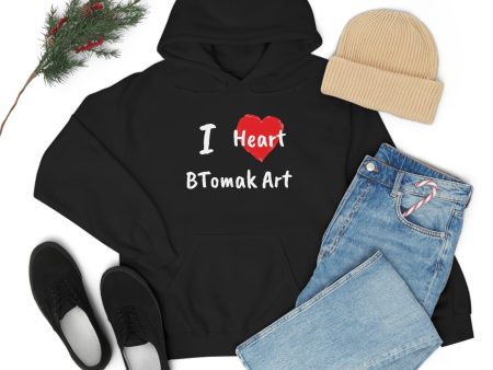 I Heart BTomak Art Unisex Heavy Blend™ Hooded Sweatshirt Online Hot Sale