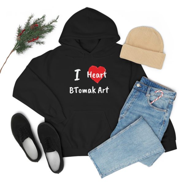 I Heart BTomak Art Unisex Heavy Blend™ Hooded Sweatshirt Online Hot Sale