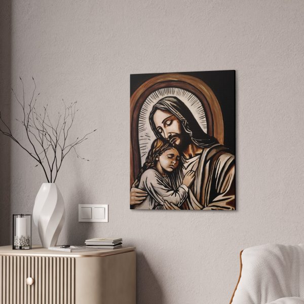 Hugs from Jesus Canvas Stretched, 0.75  Cheap