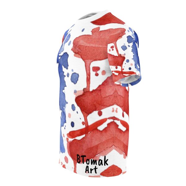 Water Color American Flag AOP Tshirt Online now