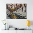 Winter Creek Canvas Stretched, 0.75  For Discount