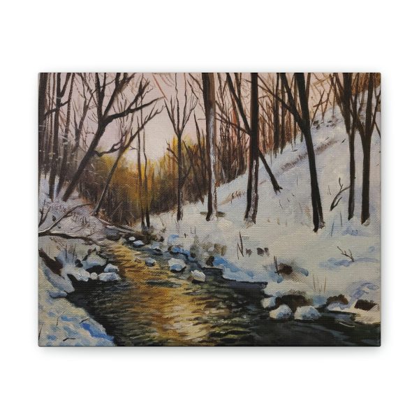 Winter Creek Canvas Stretched, 0.75  For Discount