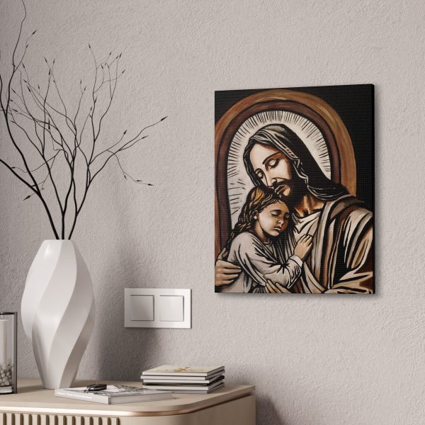 Hugs from Jesus Canvas Stretched, 0.75  Cheap