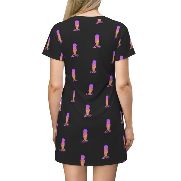 Scoops of Love All Over Print T-Shirt Dress Online now