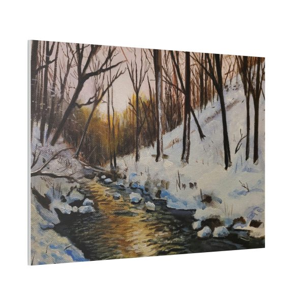 Winter Creek Canvas Stretched, 0.75  For Discount