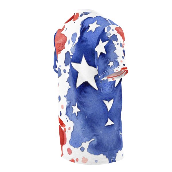 Water Color American Flag AOP Tshirt Online now