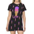 Scoops of Love All Over Print T-Shirt Dress Online now