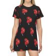 Lollipop All Over Print T-Shirt Dress Fashion