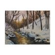 Winter Creek Canvas Stretched, 0.75  For Discount